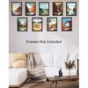 Nilem Design Retro National Park Posters Set of 9 – 8x10 Illustrated Wall Art Prints – Unframed Vintage-Style Nature Decor for Living Room,