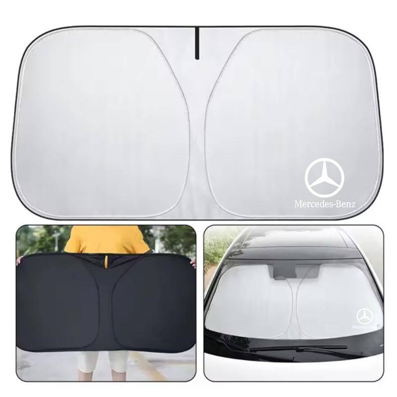 Car Windshield Sun Shade Foldable for UV Ray Block & Sun Heat For Mercedes Benz W203 W204 W205 W210 W211 W212 W221 W222 CLS CLA Vvv1