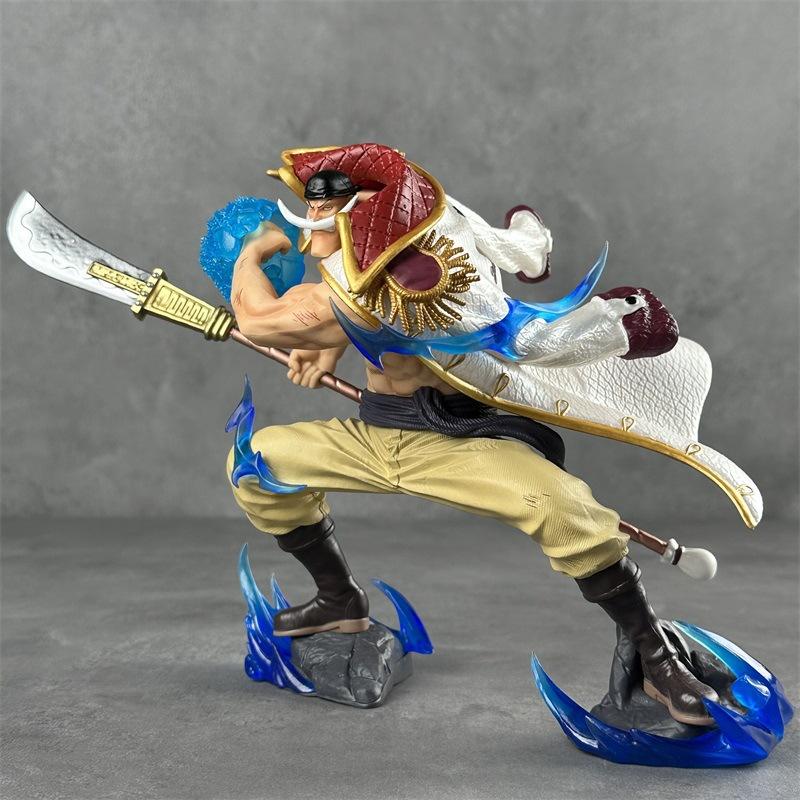 13cm One Piece Anime Character Whitebear Pirates Edward Newgate Statue PVC Statue Model Doll Collection Gift