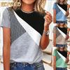 Kadın Moda Günlük Kısa Kollu O Yaka Bluz ve Gömlekler