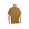 Nike Solid Color Badge Embroidered Crew Neck T-Shirt Men Tops Light-Brown DA0321-270