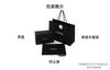 Chanel 19 Bag Woc 23p Diamond Pattern Knob Version Sheepskin Material Chain Bag Single Shoulder Messenger Bag Women'S Style Black
