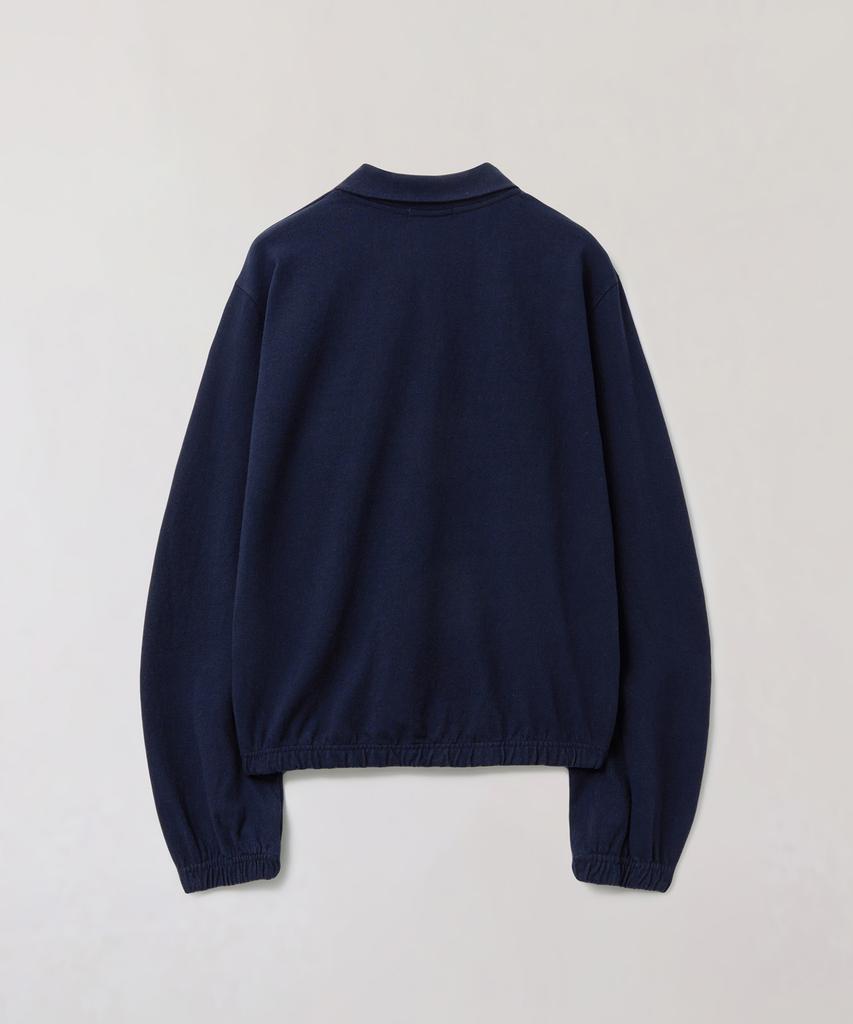 Peullabijeum Long Placket Polo Tee - Navy