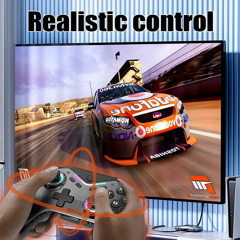 CM619 game controller, supports switch2/switch console, with RGB light effect game controller, supports IOS/PC/Android