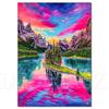 Cactus Sailboat Sunset 5D DIY Diamond Painting Kit Landscape Full Diamond Mosaic Cross Stitch Kit Room Decoration Gift