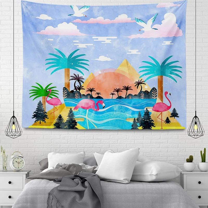 Мультфильм переулок уличного узора гобелен украшение стены дома гобелен офис гостиная — фото 20