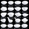 White Melamine 3-Compartment Dipping Dish