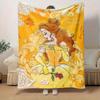 1pc Beauty and the Beast Belle Throw Blanket Disney Princess Home Decor, Soft Coverlet for Bed, Couch, Travel