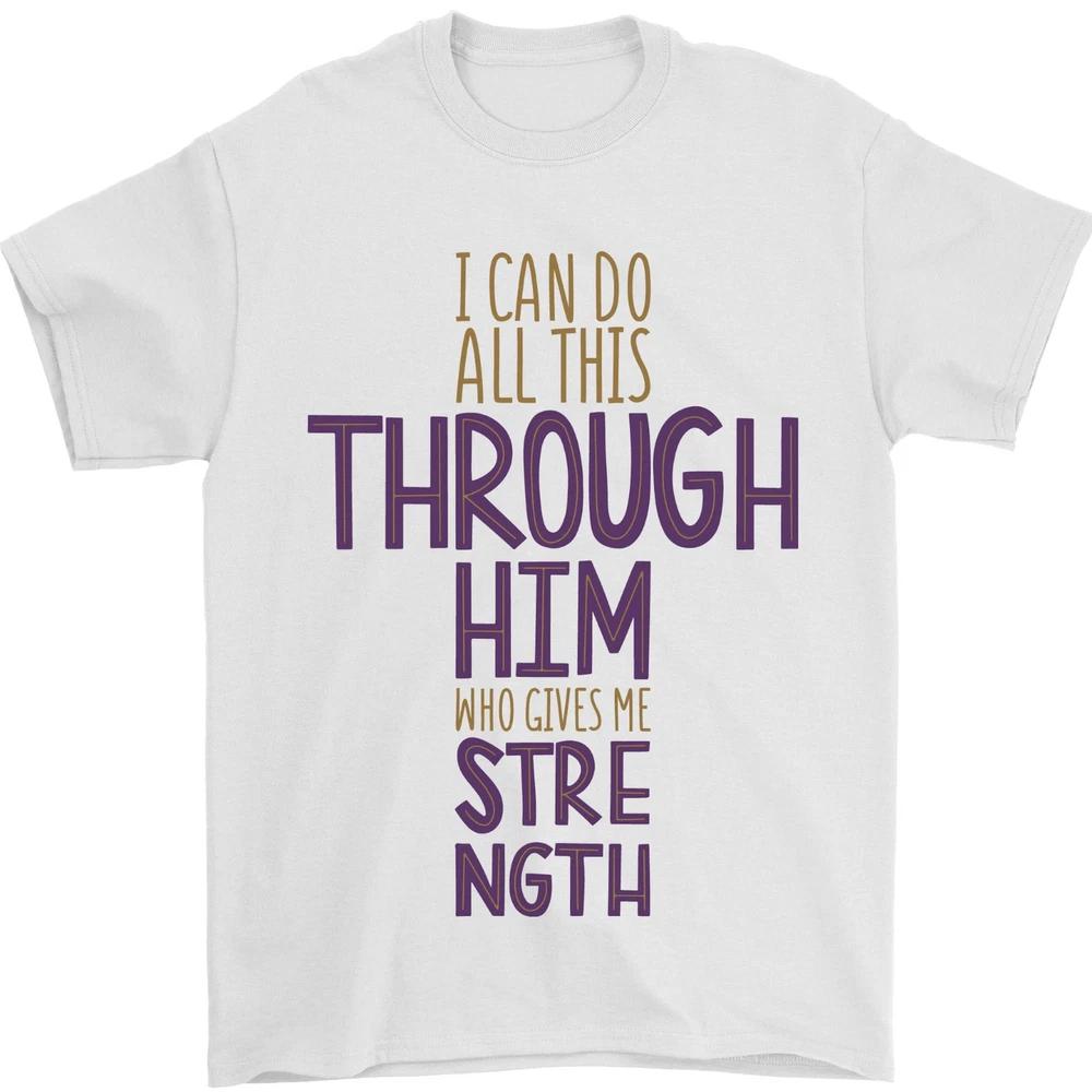 Through Him Christian Jesus God Christ Faith TShirt Gift For Jesus Lover S