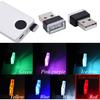 Febrytold Red Universal Mini USB LED Car Interior Ambient 2 Pcs | Resistant to Dust and Splashes, Easy to Clean. The Vehicle Lights up When Powered
