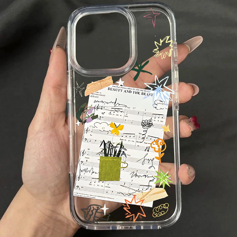 Acrylic Phone Case for iPhone 11 12 13 14 Pro 12 14 16 Pro Max for Samsung A16 A36 A56 S24 FE High-quality Painted Anti-fall Mobile Phone Case