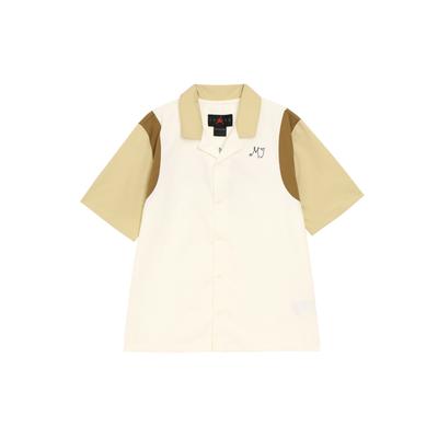 Contrast Letter Print Short Sleeve Shirt Women Tops Sail DZ3341-133