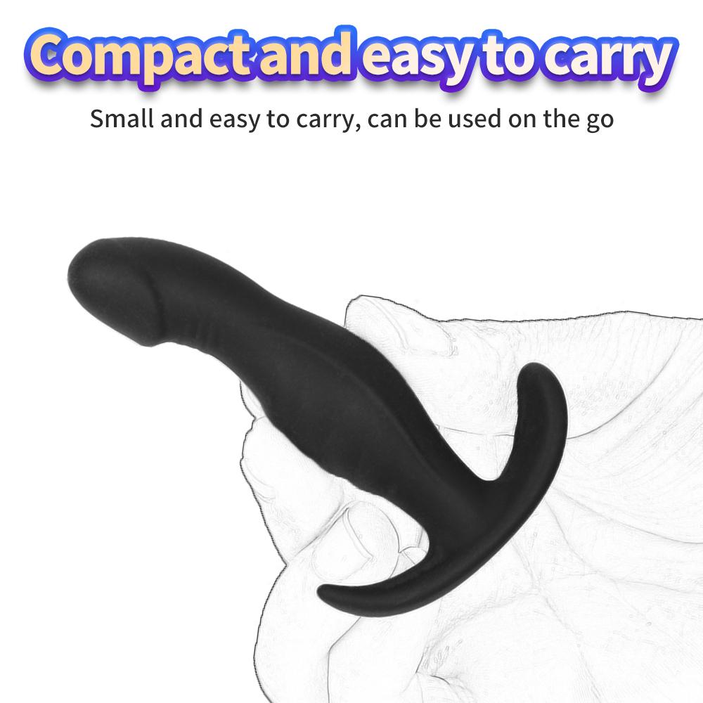 Anal Plug Silicone Butt Plug Realistic Glans Design Textured Prostate Massager Anal Trainer Kit Soft Safe for Beginner Unisex Insert Dildo Masturbator