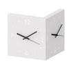 Automatic Induction Lamp Corner Wall Clock Steel Sun Corner Double-sided Wall Clock Digital Hollow Mute Free Punching