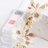 Gold Leaf Pearl Daisy Flower Garlands Hairband Tiaras Headband