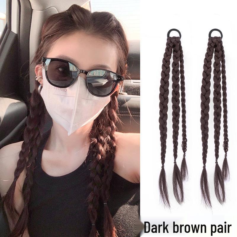 Trendy Sweet & Spicy Dreadlock Highlight Wig with Fishbone & Twist Braids
