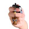 Starry Eyes Green Sandalwood Cat Keychain Pendant: Creative Birthday Gift for Boys, Girls & Backpack Charm