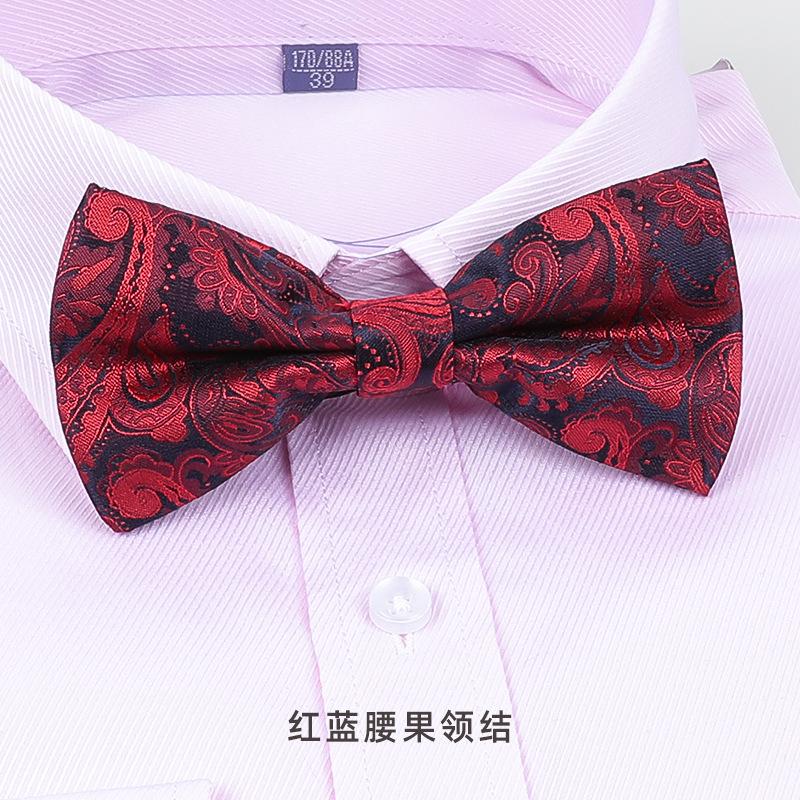 Bow Tie Wedding Male, Korean Groom Wedding Best Man Men British Bow Tie Burgundy Bow Red Bow Tie