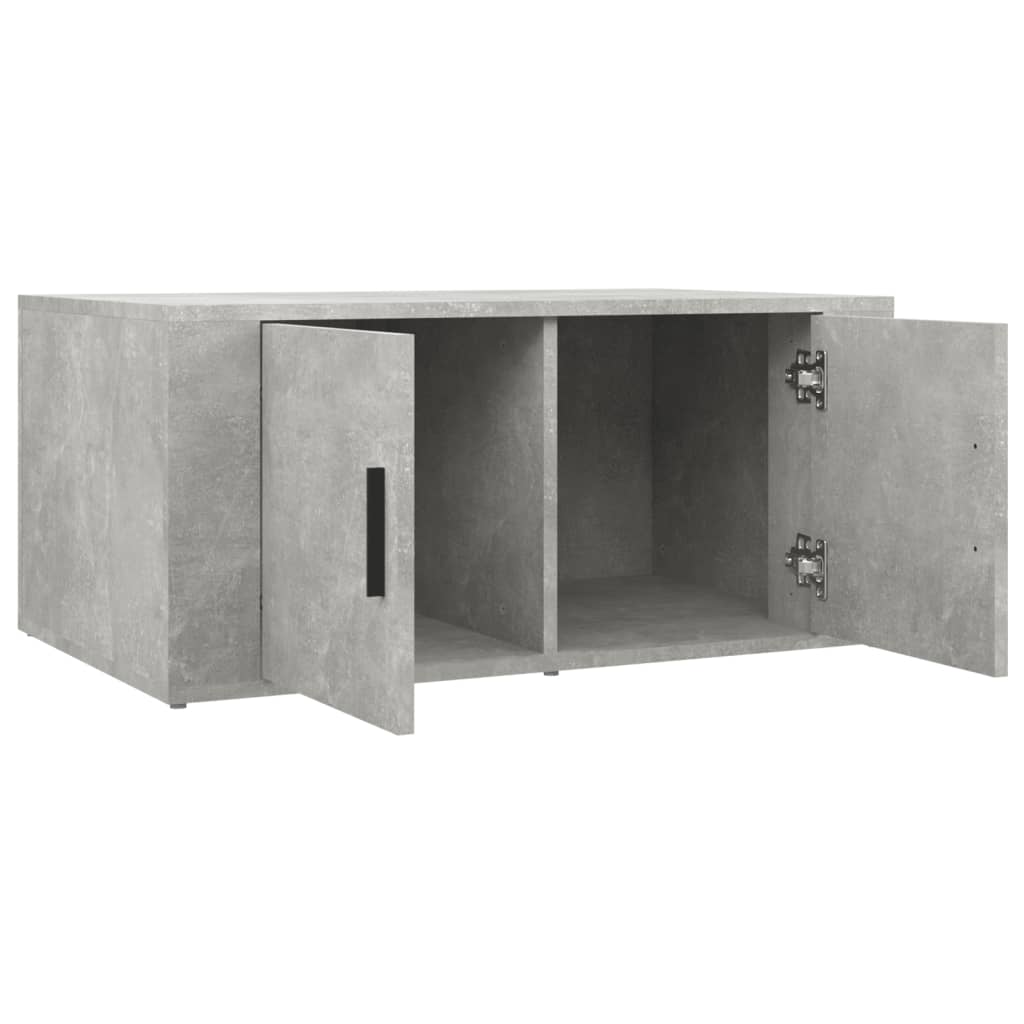 Coffee Table Concrete Grey 80 x 50 x 36 cm Engineered Wood