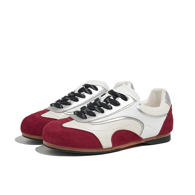 Color matching versatile inner height increase moral training shoes women's 2025 spring new soft-soled sports Forrest Gump shoes casual light boar