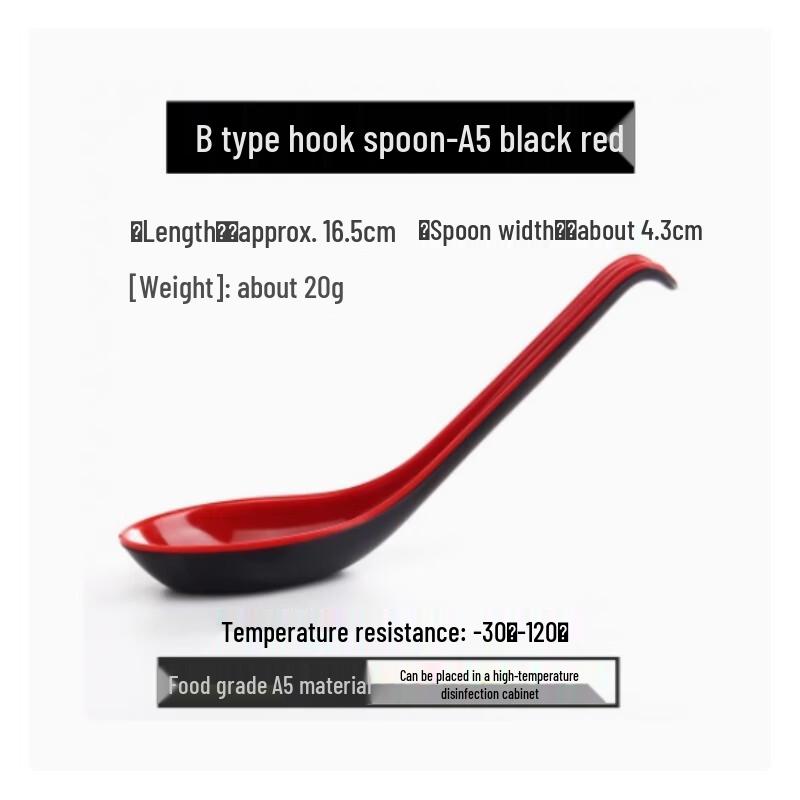 

HDST Melamine Long Handle Soup Spoons