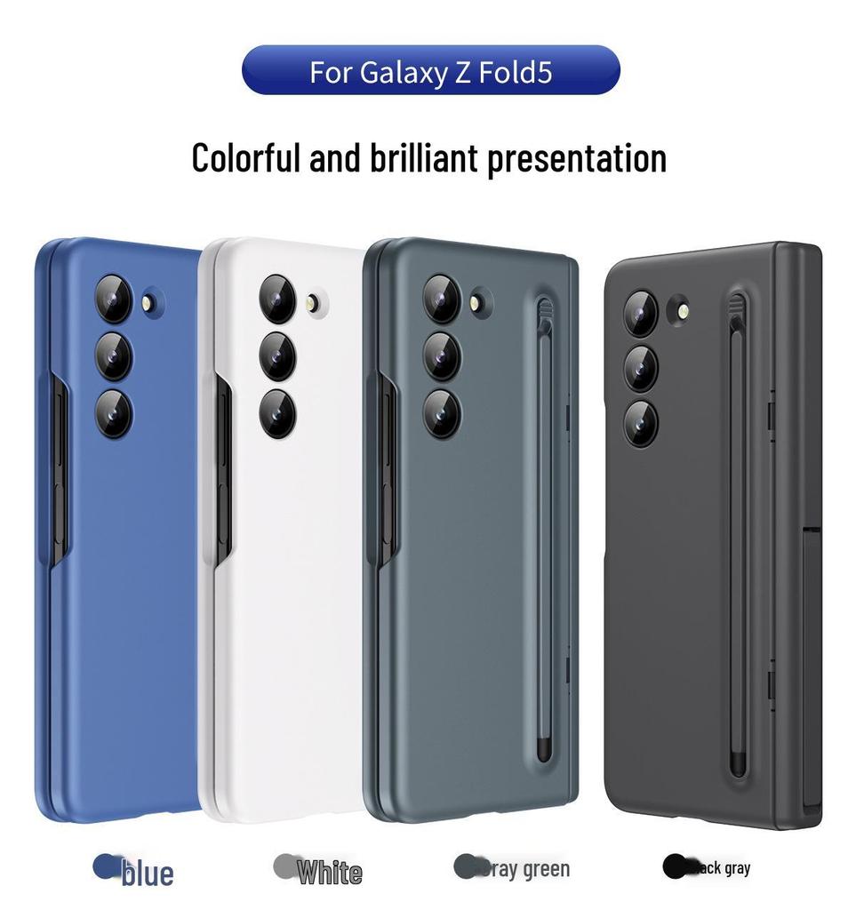 Samsung Z Fold8 Ultra Telefoonhoesje met Pennenhouder & Schermbeschermer voor Fold7/6, Stylus Stand.