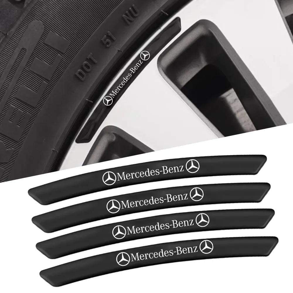AABGT1 4Pcs Wheel Hub Stickers Wheel Rims Decoration Strips for MERCEDES BENZ W203 W204 W205 W206 W209 W210 W211 W212 W213 W176 W166