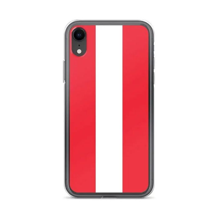 Coque iPhone XR - Drapeau de l'Autriche - Silikonsuppe - Komplett beskyttelse - Stilfin