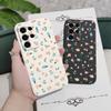 Drunk Fallen Flowers Phone Case For Samsung Galaxy S25 S24 S23 S22 S21 S20 S10 S10E Ultra Plus FE Note 20 Ultra Plus Cover