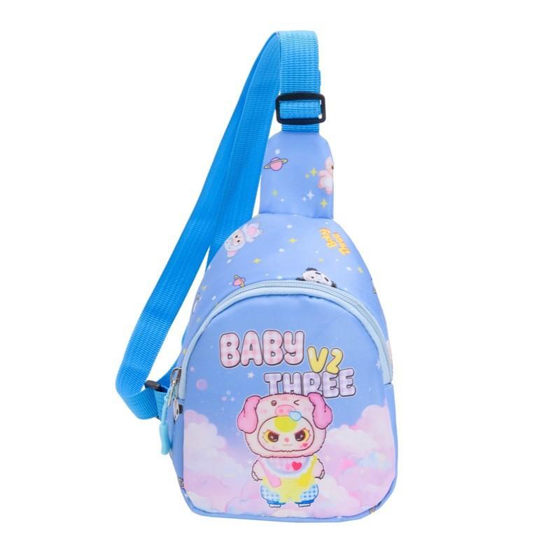 Baby Printed Three Children Shoulder Bag Outdoor Cartoon Crossbody Bag Chest