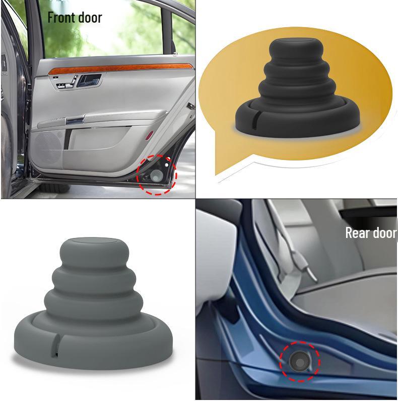 Universal Car Door Soundproof Silicone Shims: Shock-Absorbing, Anti-Collision Airbag Buffers