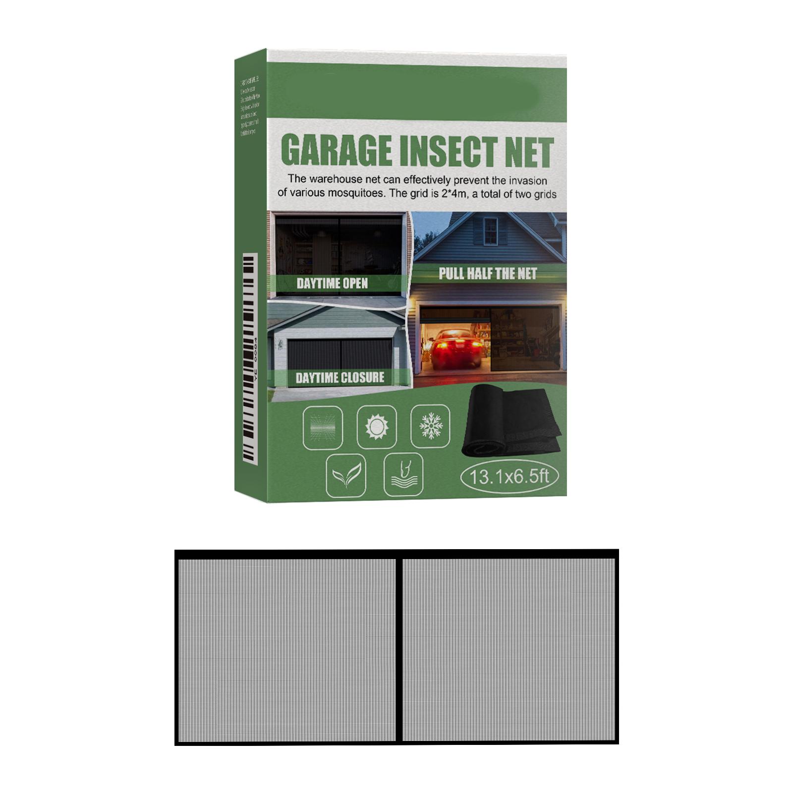 

Garage Insect Net With , Seamless, Retractable, Portable Mosquito Net For Garage Doors Easy Installation One Size белый