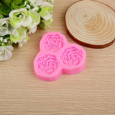 Pfingstrose Blume Silikon Form Hochzeit Cupcake Topper Fondant Kuchen dekorieren Werkzeug
