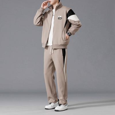 Costume de sport décontracté pour hommes printemps et automne veste pour hommes + pantalon costume 2 pièces costume hip hop streetwear costume de sport style coréen