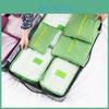 6pcs Waterproof Travel Clothes Storage Bags Luggage Organizer Pouch Packing Cube