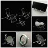 10Pcs Display Stands Transparent Clear Chair Shape Stable Space-saving Storage Acrylic Crystal Geodes Rock Mineral Agate Coral Display Holders Home