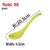Xiangyuanmei Long Handle Colorful Melamine Soup Spoon - Imitation Porcelain for Hotel and Restaurant Use