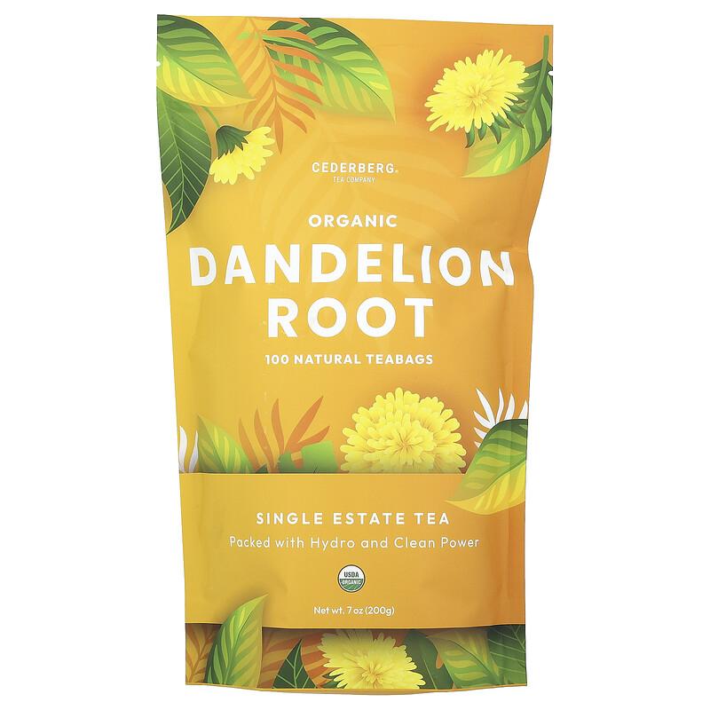 Racine de pissenlit bio, sans caféine, 100 sachets de thé naturels, 7 oz (200g)