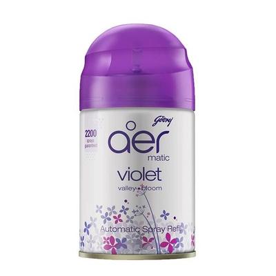 Aer Matic Refill - Automatic Room Fresheners | Violet Valley Bloom | 2200 Sprays Guaranteed | Lasts Up To 60 Days (225ml)