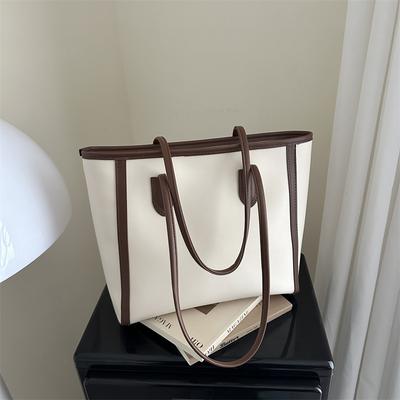 Retro Large-capacity Portable Tote Bag Women's Winter New Fashion Shoulder Bag Trendy Versatile Underarm Bag
