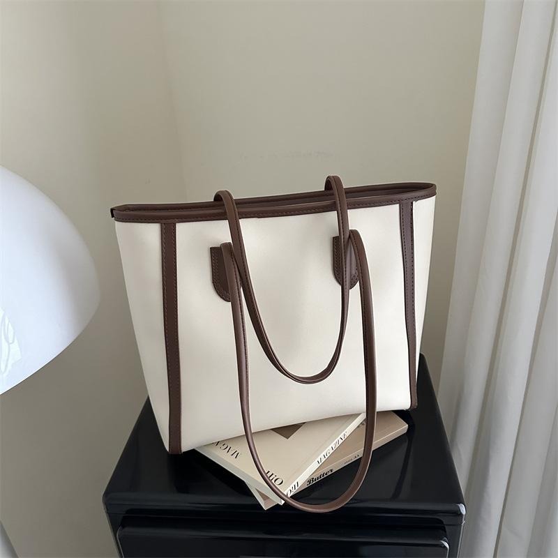 Retro large-capacity portable tote bag women's winter new fashion shoulder bag trendy versatile underarm bag