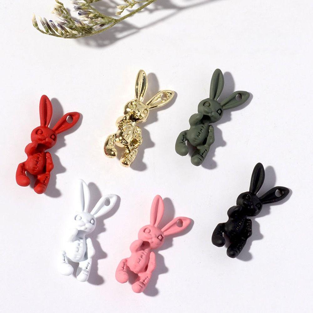 

Мультяшный череп кролик кролик ногти украшения мода маникюр пирсинг украшения нейл-арт