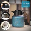 Huaxiang Smart Titanium Tea Pot with Temperature Display - Large Capacity, Insulated for Stewing and Brewing Tea.