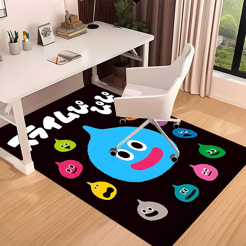 Dragon Quest Slimes Printed Absorbent Washable Carpet,Non-Slip Bathroom Mats,Kitchen Rugs,Living Room Entrance,Camping Picnic Rugs