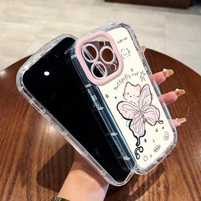 Handyhüllen für iPhone 11 13 XR 15 Pro Max 12 14 Pro Max Hülle iPhone 16 7 Plus 8 Plus XS Max Cartoon-Muster Anti-Drop-Schutz Stoßfest