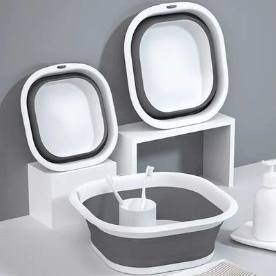 Taşınabilir Lavabolar Plastik Katlanabilir Lavabolar Yurt Odası Temel Malzemeleri Katlanabilir Kova Lavabo Yıkama Havzası Banyo Mutfak Aksesuarları