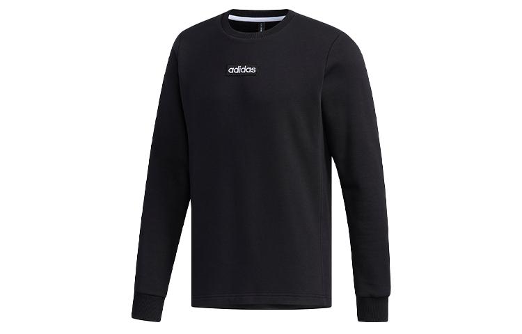 Adidas Neo Sweatshirts Men s Black Crew Neck Moderate Regular EI4701 XL