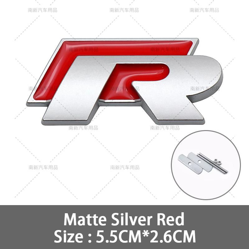 2026 Hot For VOLKSWAGEN VW 3D Metal R Grille Badge Rear Tail Trunk Emblem Decal Stickers For Volkswagen VW Polo Passat Golf Jett