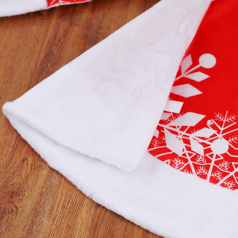 Christmas Tree Skirt, 1pcs Christmas Tree Mat Plush Faux Fur Xmas Tree Skirt Base Cover for Home Christmas New Year Ornaments