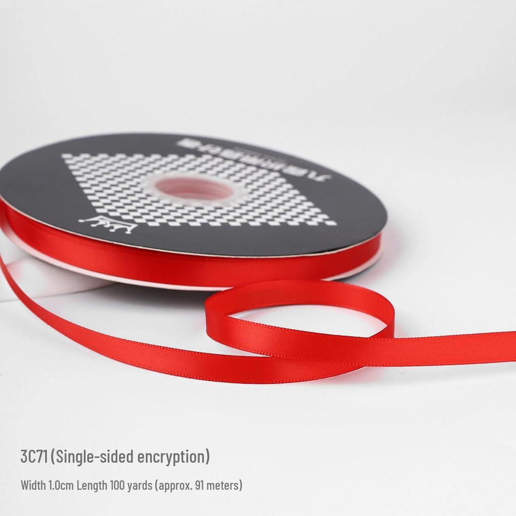 Festive Red Satin Ribbon for New Year, Weddings, Candy Ties, Balloons & Lanterns